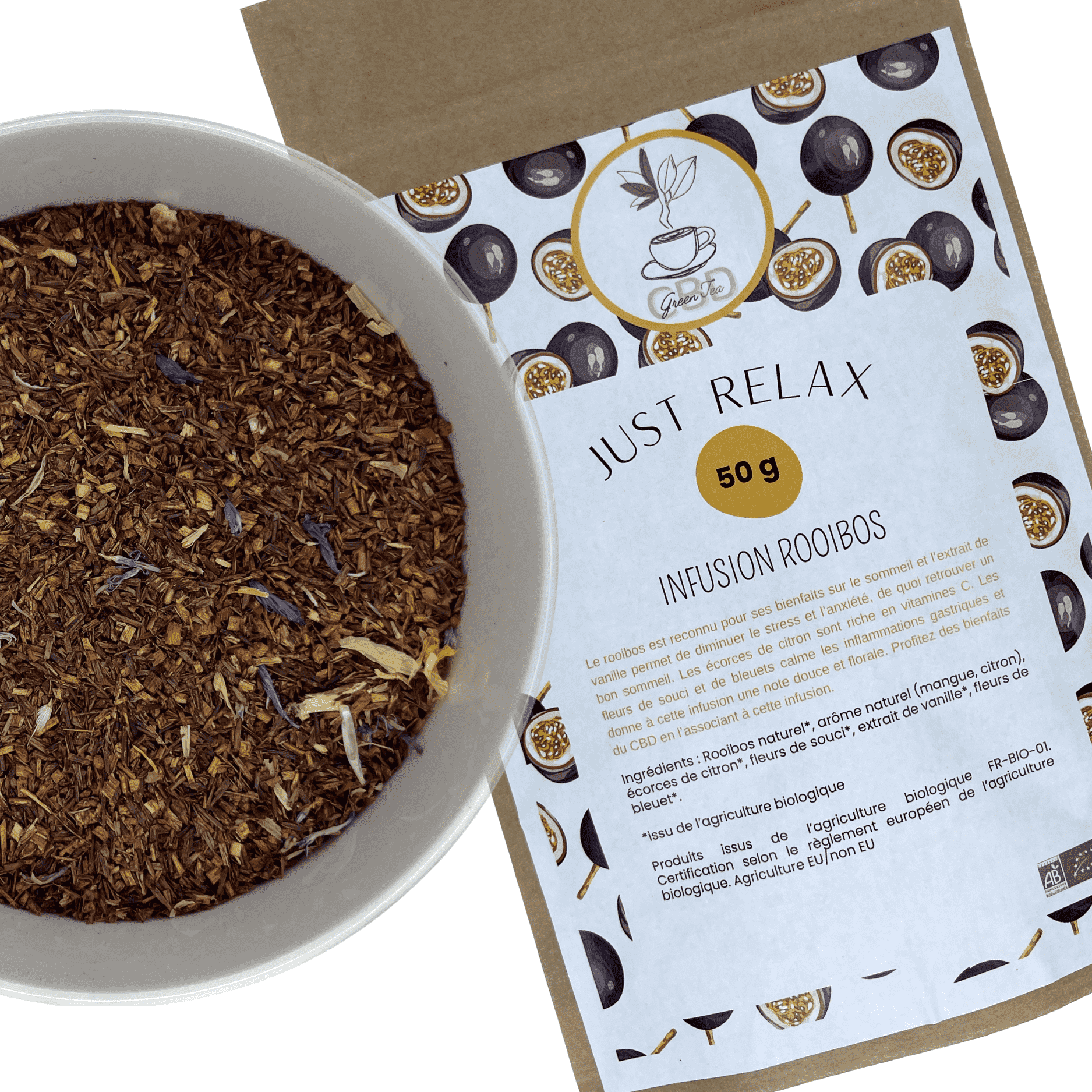 Infusion Rooibos sans CBD - Just Relax