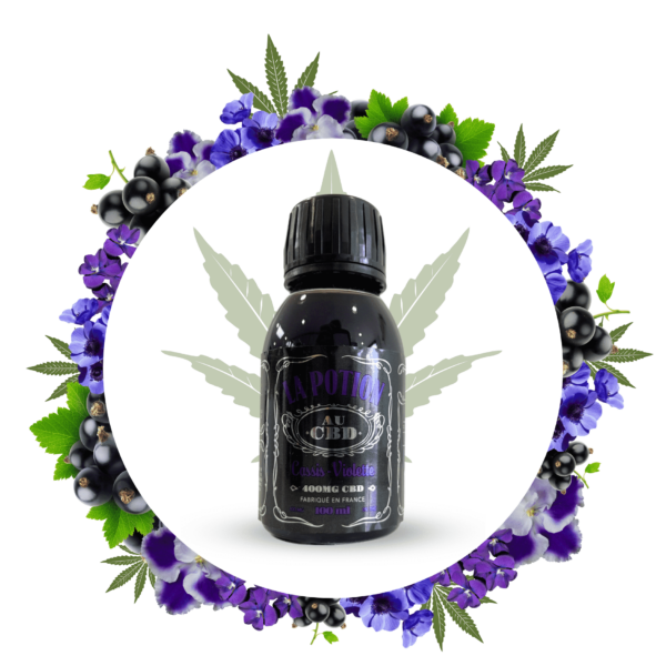 Sirop CBD 300mg - Cassis Violette - 100ml